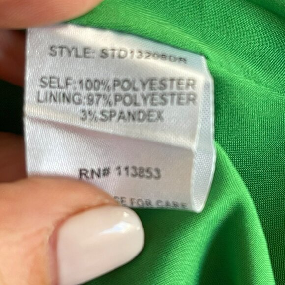 Sugarlips Green & Pink Floral One-Shoulder Maxi Dress Large - Picture 5 of 5